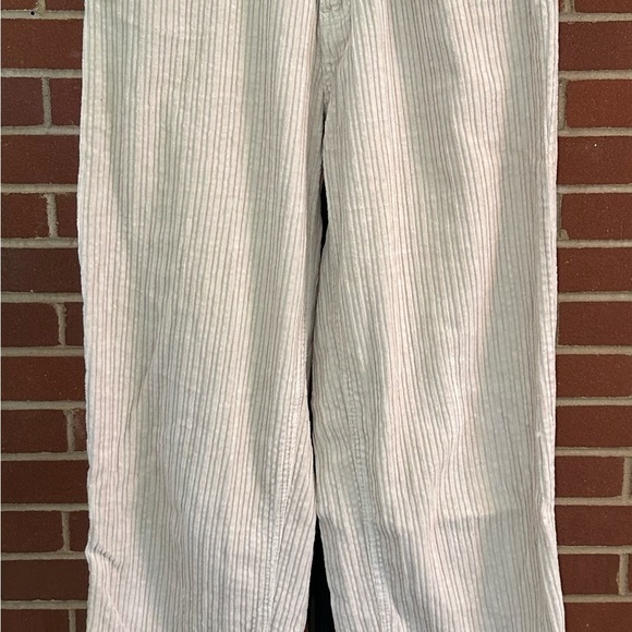 Urban Outfitters BDG High & Wide Leg Baggy Corduroy Pants Tan Cream Size 28 - Picture 3 of 10